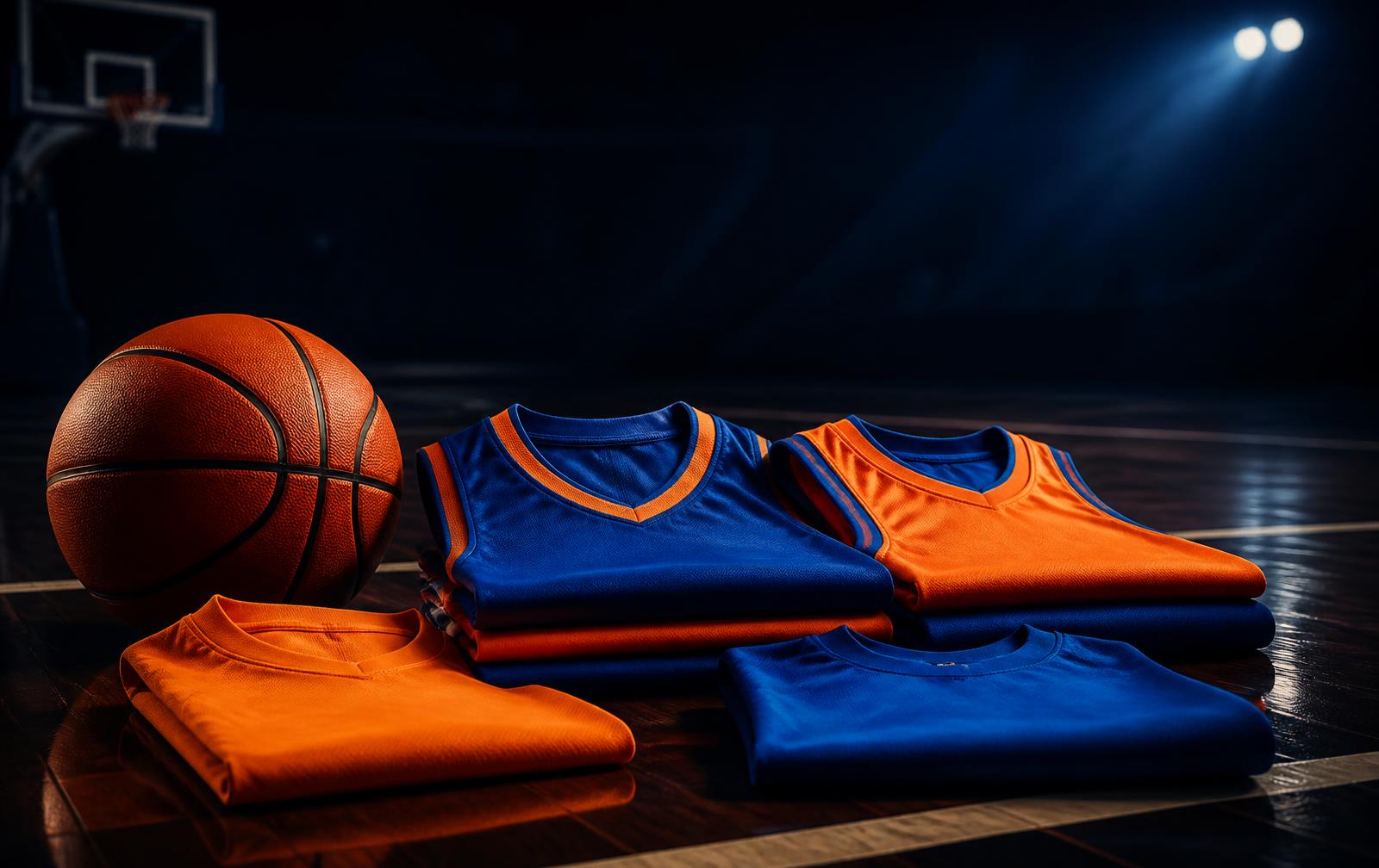 Unity Games jerseys and shirts on a basketball court